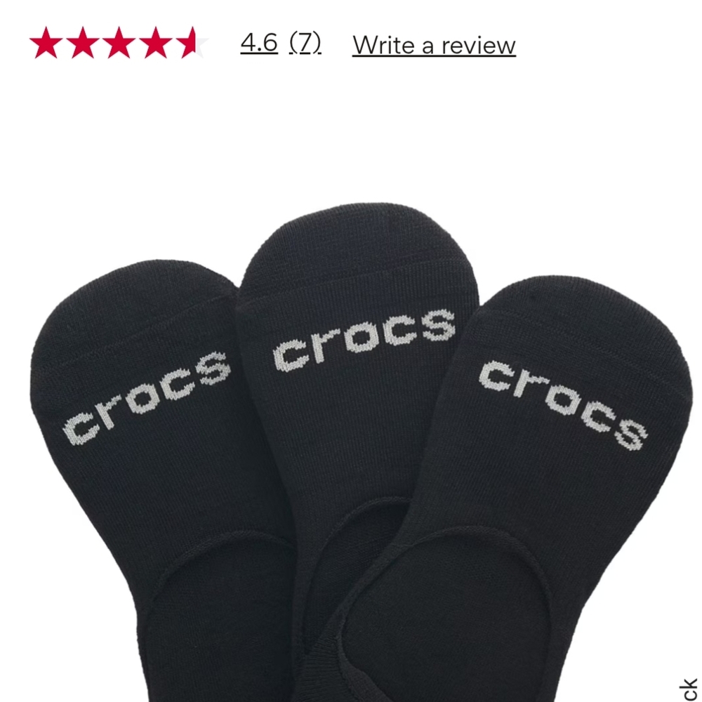 CROCS Women's Footie Socks